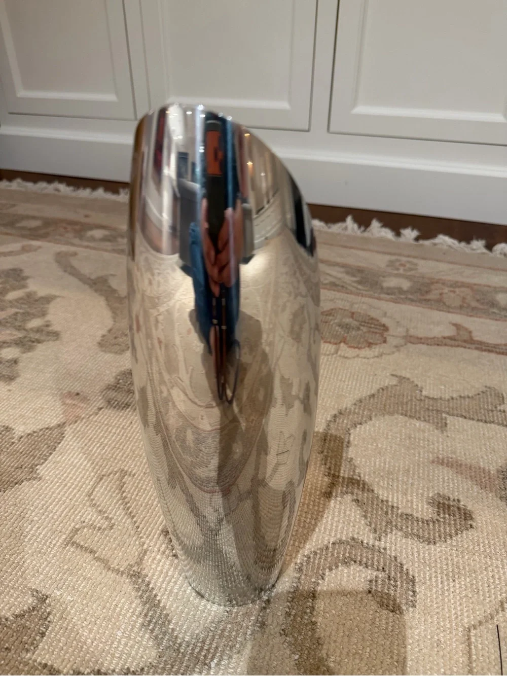 Nambe Sleek Silver Modern Stainless Vase